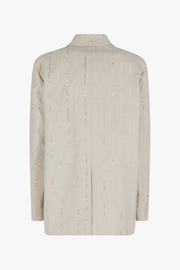 Giacca Paillettes Donna Beige - 2