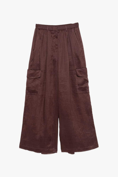 Pantalone Cargo Donna Marrone