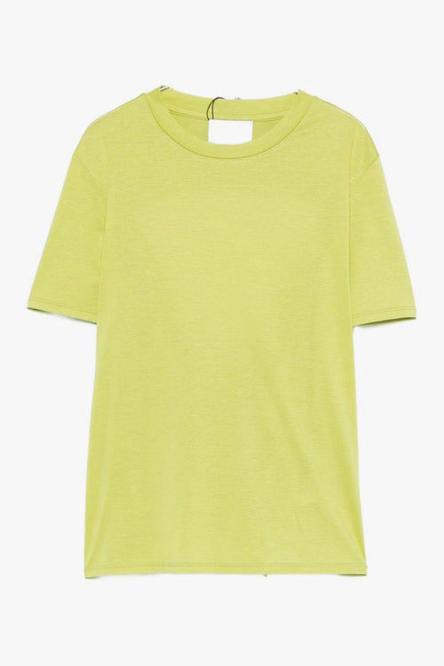 T-shirt Scollo Tondo Donna Verde