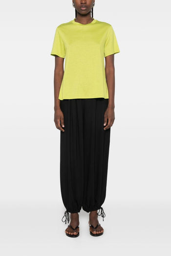 T-shirt Scollo Tondo Donna Verde - 2