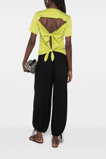 T-shirt Scollo Tondo Donna Verde - 4
