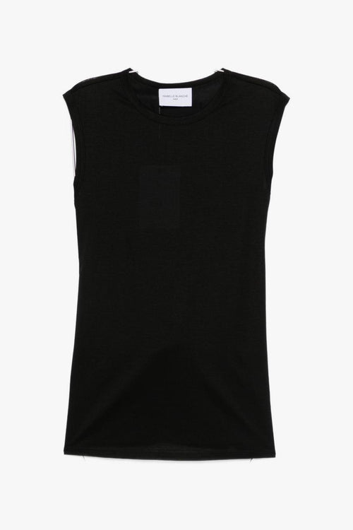T-shirt Smanicata Donna Nero