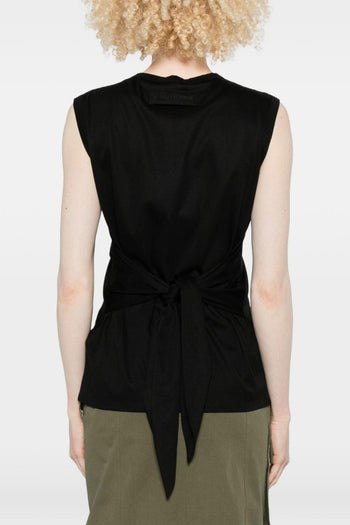 T-shirt Smanicata Donna Nero - 3