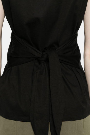 T-shirt Smanicata Donna Nero - 5