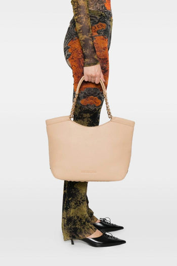 Donna Borsa Beige Tote a Spalla - 2