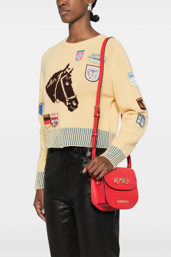 Love Chain Strap Donna Borsa Rosso - 2