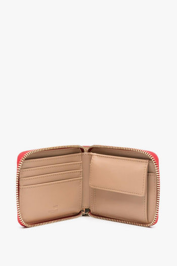 Donna Portafogli Rosso Placca Logo - 3