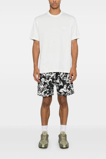 T-shirt Bianco Uomo Logo Tono su Tono - 3