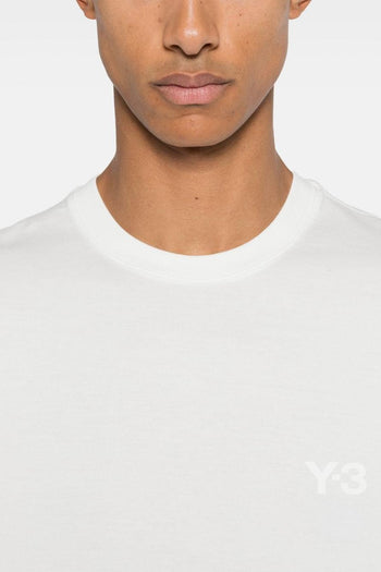 T-shirt Bianco Uomo Logo Tono su Tono - 5