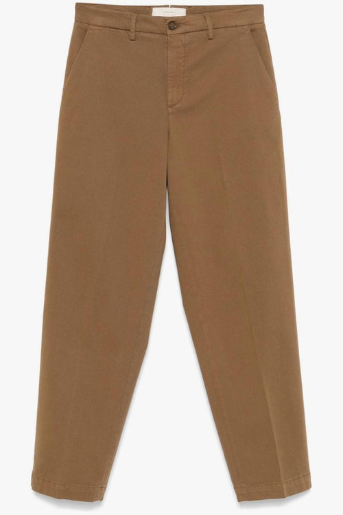 Pantalone Marrone Donna Gamba Affusolata