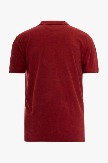 Saint Barth Polo Scollo a V Uomo Rosso - 3