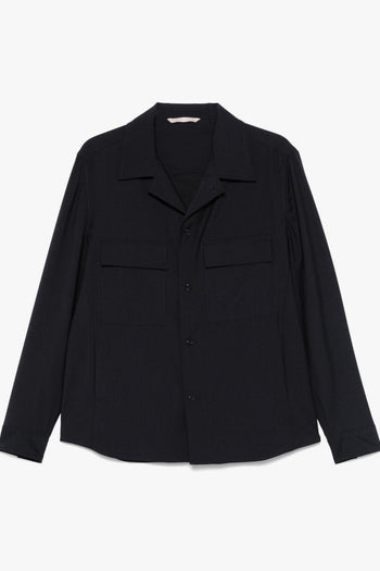 John Uomo Giacca Blu Lana - 5