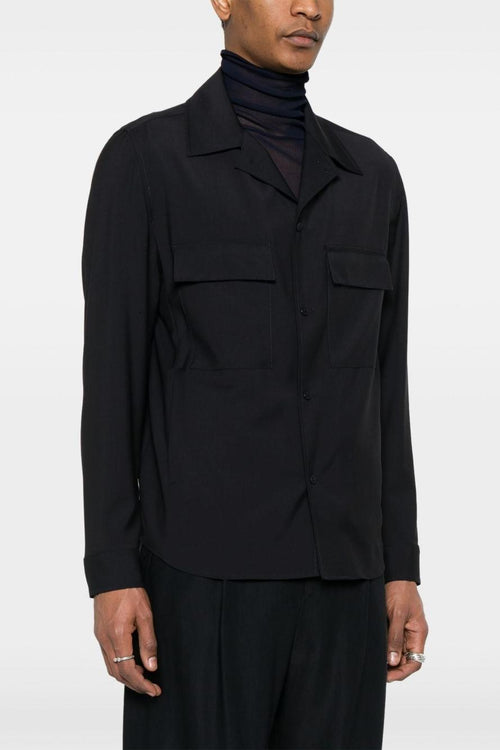 John Uomo Giacca Blu Lana