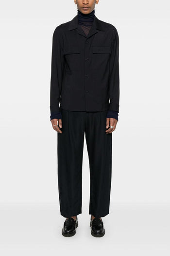 John Uomo Giacca Blu Lana - 2