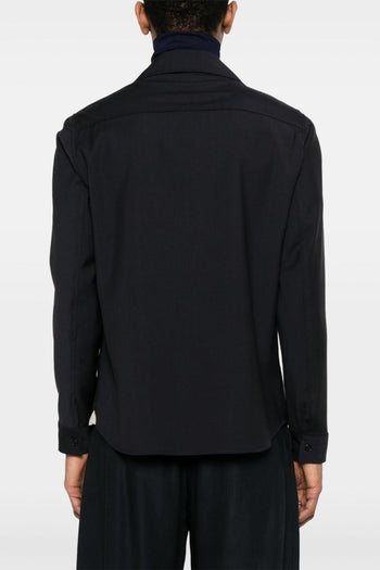 John Uomo Giacca Blu Lana - 3