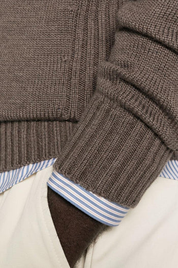 Maglia Marrone Uomo Girocollo - 2