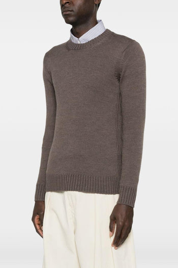 Maglia Marrone Uomo Girocollo - 3