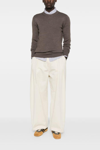 Maglia Marrone Uomo Girocollo - 5