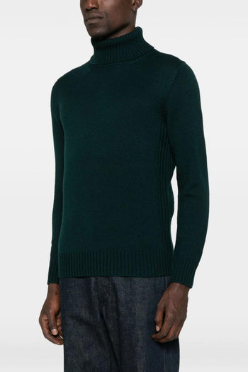 Maglia Verde Uomo Dolcevita - 4