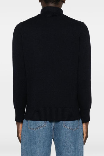 Maglia Blu Uomo Dolcevita - 5