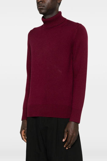 Maglia Rosso Uomo Dolcevita - 3