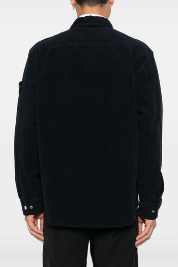 Camicia Blu Uomo con Tasca - 3