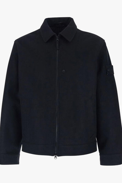 Giacca-Camicia Nero Uomo Colletto Classico