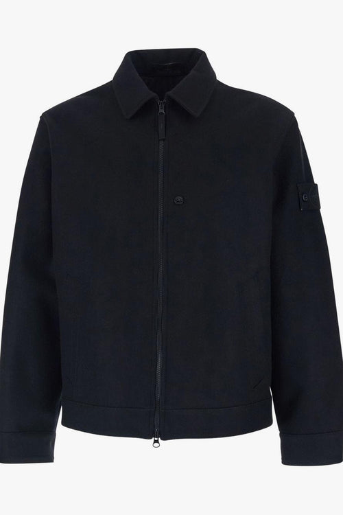 Giacca-Camicia Nero Uomo Colletto Classico