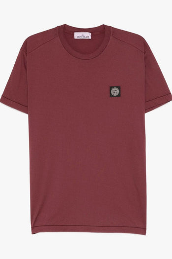 T-Shirt Viola Uomo Patch Logo - 4