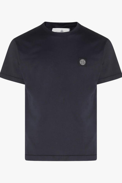 T-Shirt Blu Uomo Patch Logo