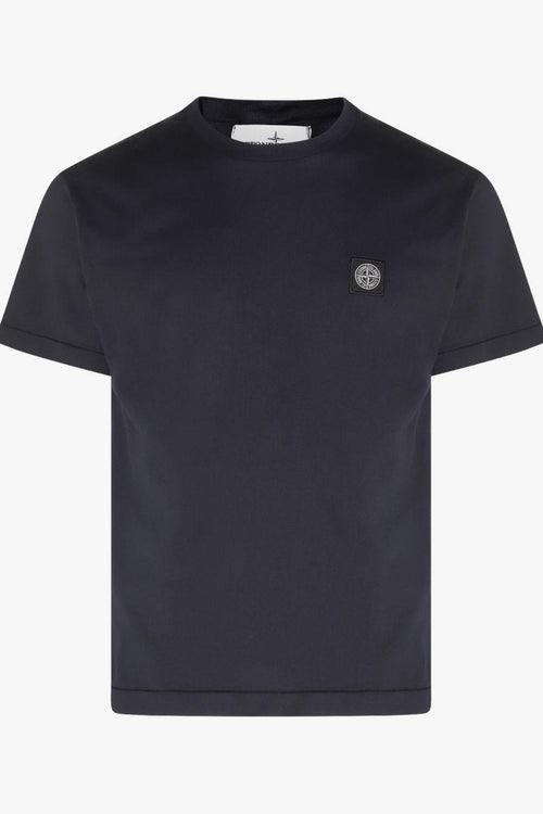 T-Shirt Blu Uomo Patch Logo