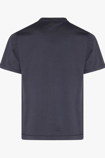 T-Shirt Blu Uomo Patch Logo - 2