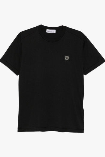 T-Shirt Nero Uomo Patch Logo - 4