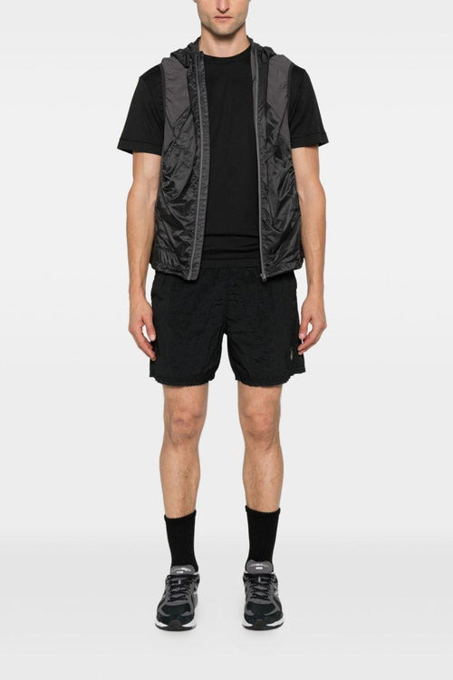 T-Shirt Nero Uomo Patch Logo