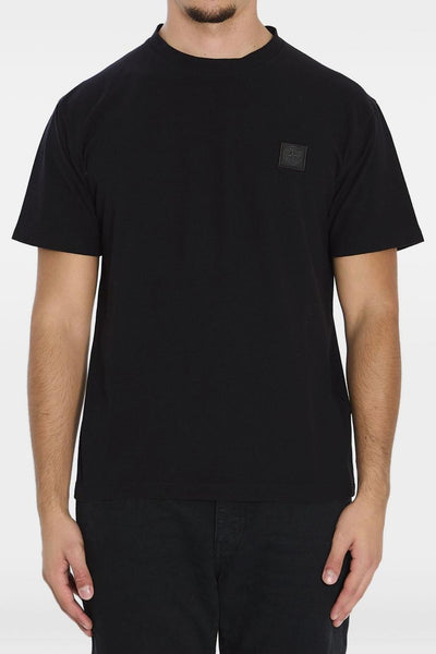 T-shirt Nero Uomo Patch Compass