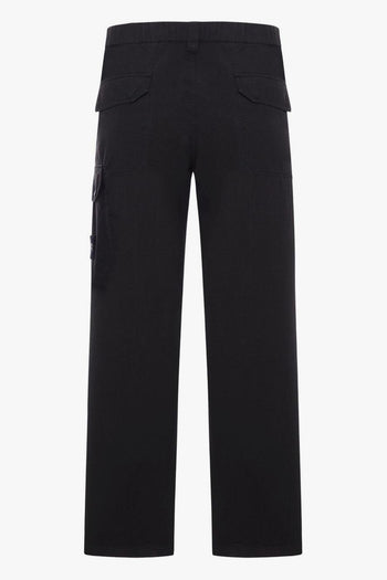 Pantalone Nero Uomo Tascone Cargo - 2
