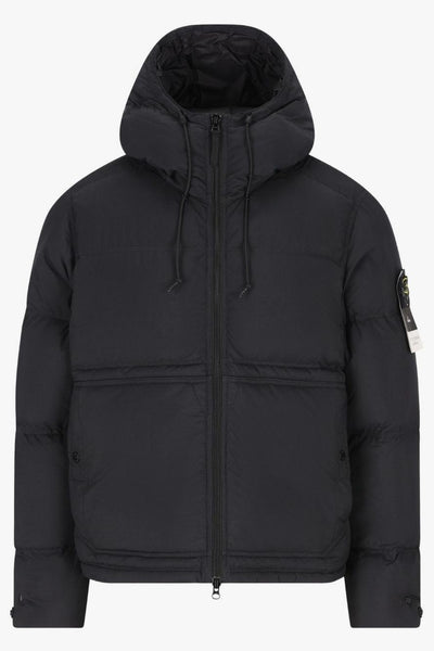 Parka Nero Uomo con Cappuccio