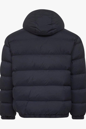 Giacca Blu Uomo Imbottita con Cappuccio - 2