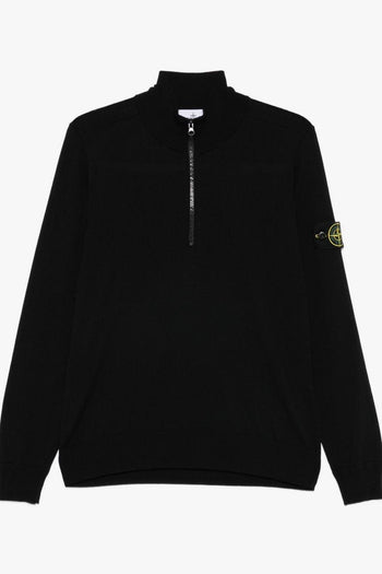 Maglia Nero Uomo Mezza Zip - 5