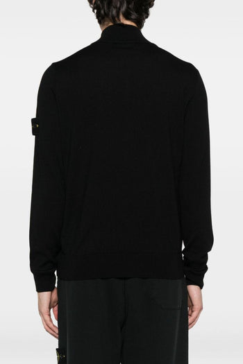 Maglia Nero Uomo Mezza Zip - 3