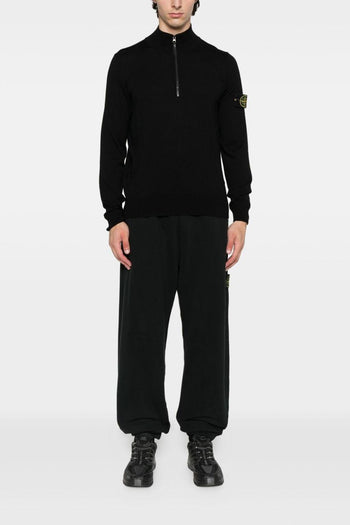 Maglia Nero Uomo Mezza Zip - 2