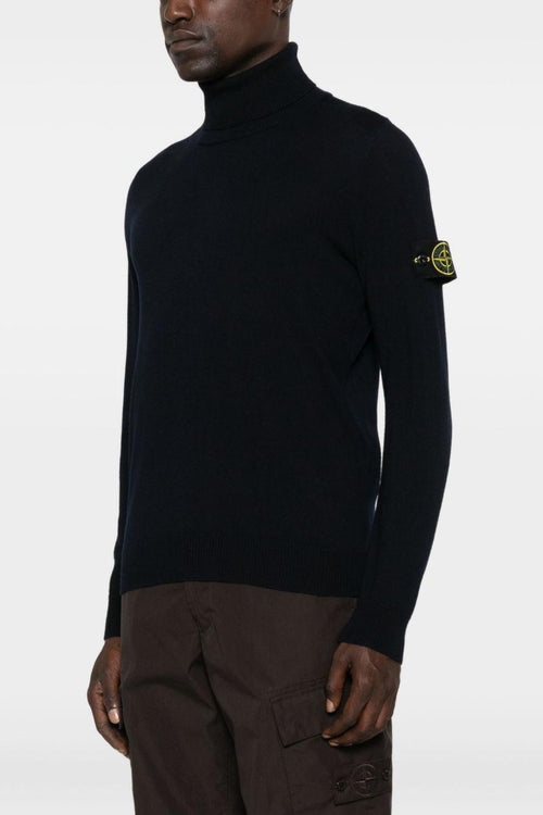 Maglia Blu Uomo Dolcevita