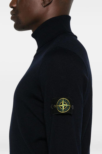 Maglia Blu Uomo Dolcevita - 4