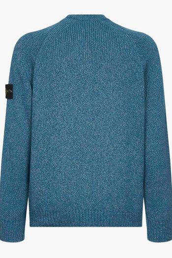 Maglia Azzurro Uomo Maniche Raglan - 2