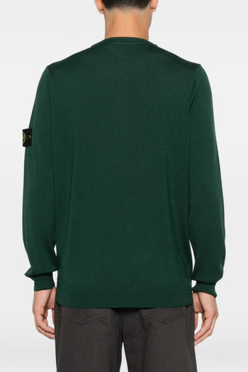 Maglia Verde Uomo Scollo Tondo - 4