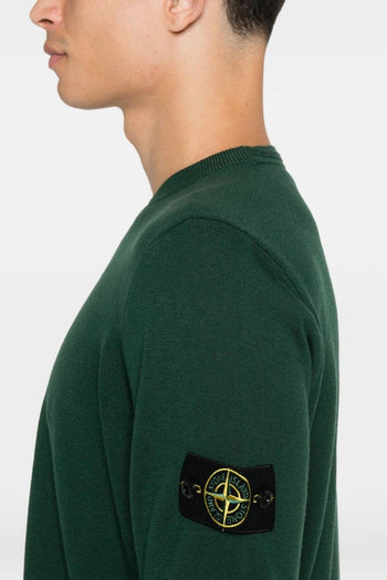 Maglia Verde Uomo Scollo Tondo - 3