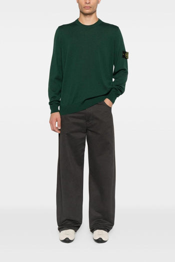 Maglia Verde Uomo Scollo Tondo - 2