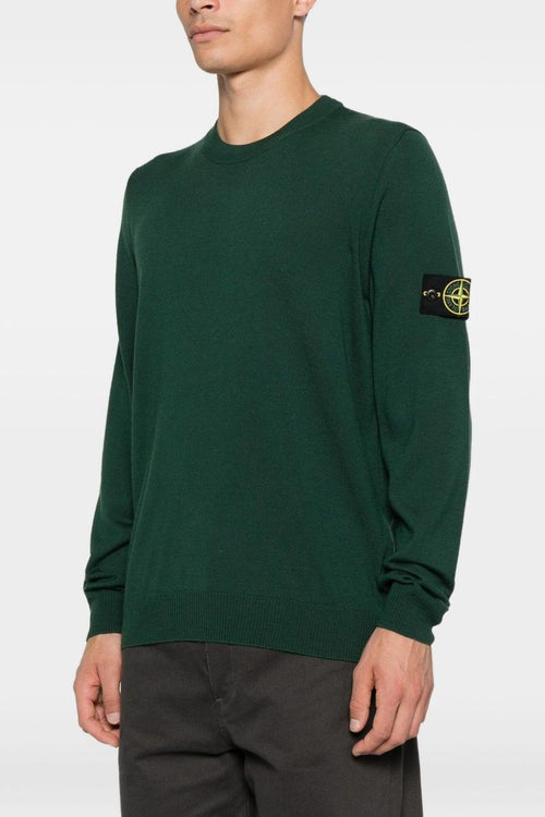 Maglia Verde Uomo Scollo Tondo