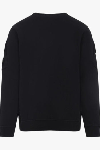 Felpa Nero Uomo Tasche - 2