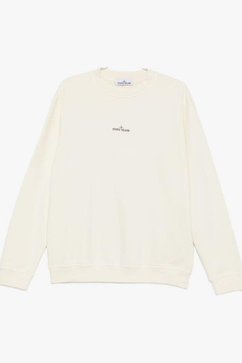 Felpa Bianco Uomo Bussola Posteriore - 5